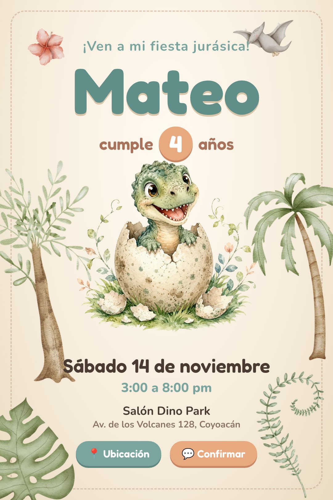 Invitación de Mateo en imagen